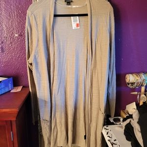 TORRID nude cardigan